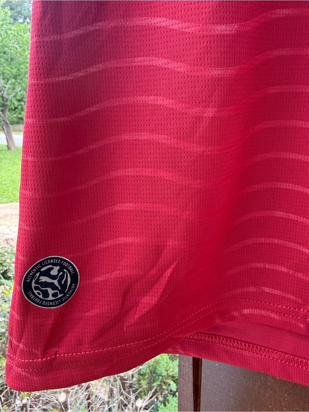 Puma Portugal Red Soccer Jersey with Green Trim #7 Renaldo - Picture 3 of 4